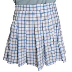 Shein‎ Womens Plaid Pleated Mini Skirt Medium Size 6 Anime Punk School Girl